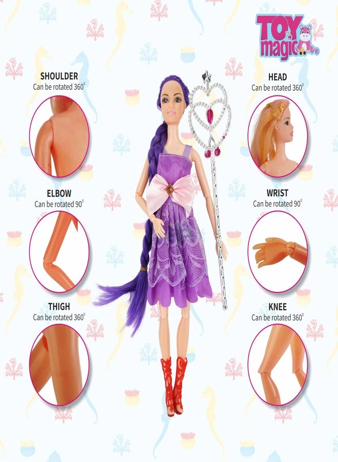 ToyMagic Fairy Doll Assortment | Magical Pop Star Doll Or Fairies Flower | Includes Stylish Accessories | Movable Limbs for Character Playset | Ideal Gift for Girls Aged 3 and Above | Assorted Themes - Image 4